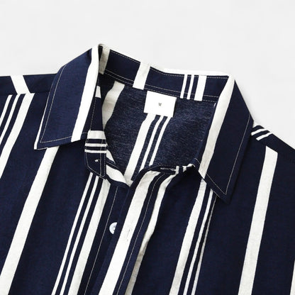 Old Monarchy | Men’s Striped Linen Shirt – Lightweight Breathability with Effortless Summer Elegance