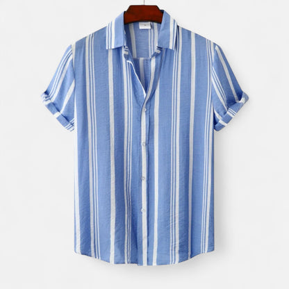 Old Monarchy | Men’s Striped Linen Shirt – Lightweight Breathability with Effortless Summer Elegance
