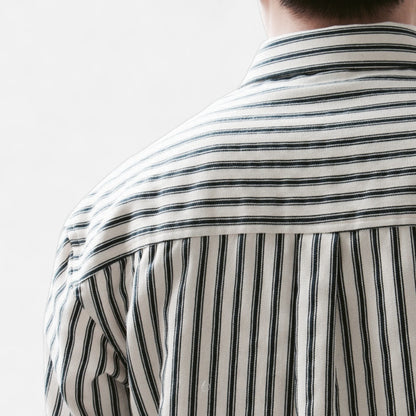 Old Monarchy | Men's Striped Long Sleeve Shirt – Lightweight Summer Layers, Classic Coastal Style