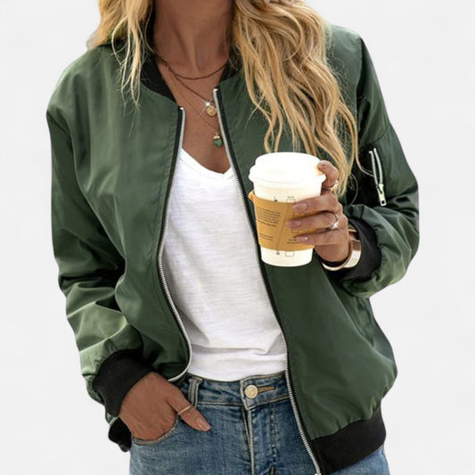 Old Monarchy | Women’s Classic Zip Bomber Jacket