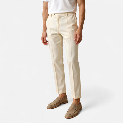 Old Monarchy | Men's Regular Fit Chino Trousers – Cotton Blend with Classic Straight Leg