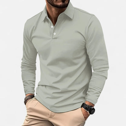 Old Monarchy | Men's Long Sleeve Polo Shirt – Smart-Casual Staple, Refined Everyday Comfort