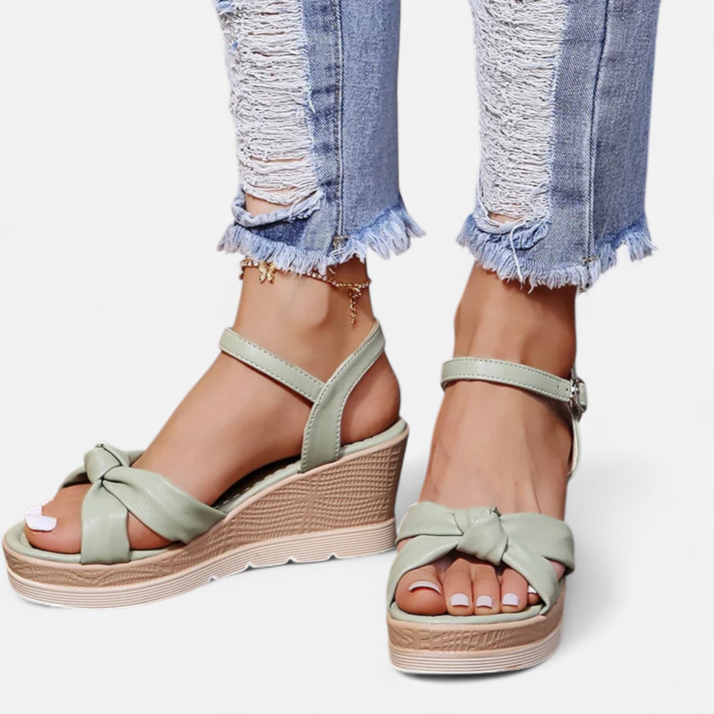 Old Monarchy | Women’s Adjustable Heeled Sandals – Graceful Lift, Tailored Summer Elegance