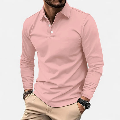 Old Monarchy | Men's Long Sleeve Polo Shirt – Smart-Casual Staple, Refined Everyday Comfort