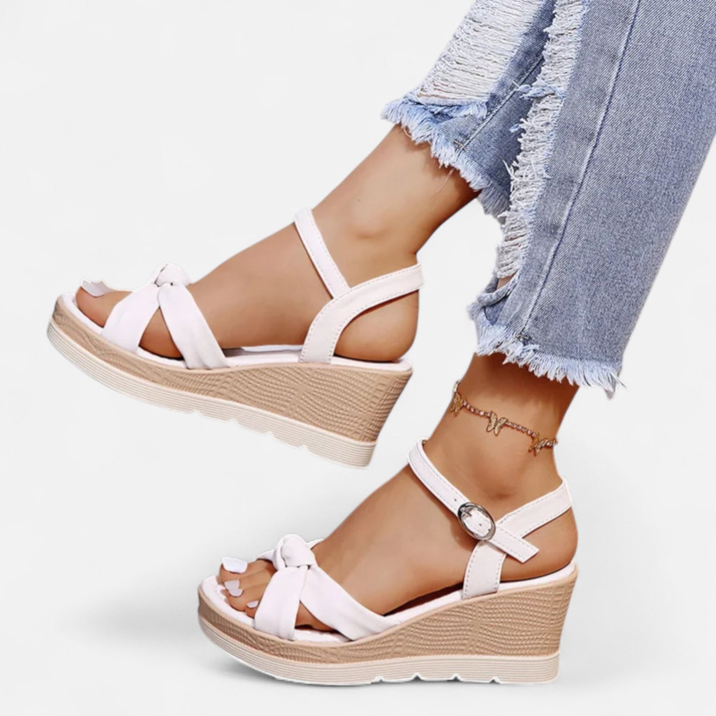 Old Monarchy | Women’s Adjustable Heeled Sandals – Graceful Lift, Tailored Summer Elegance