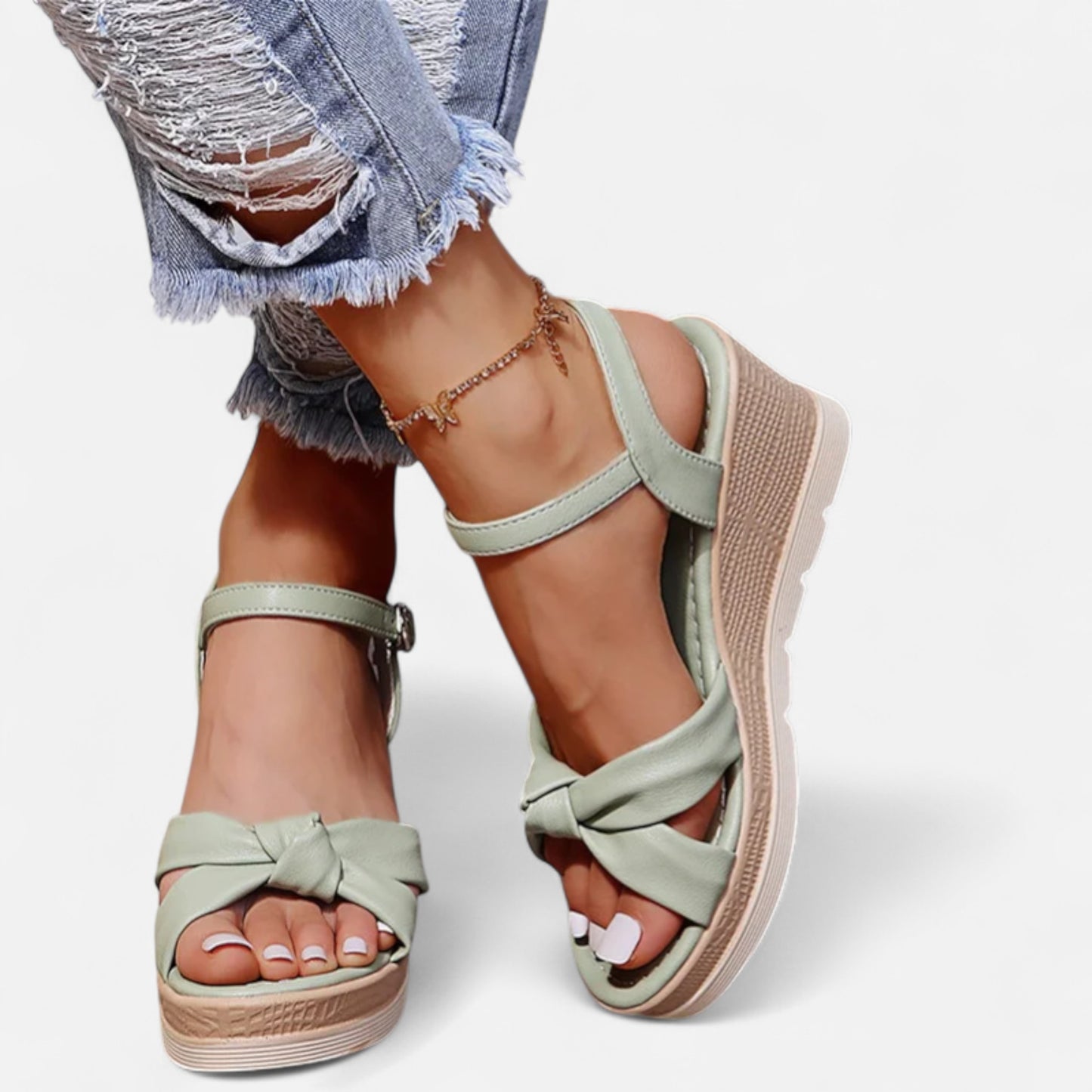 Old Monarchy | Women’s Adjustable Heeled Sandals – Graceful Lift, Tailored Summer Elegance
