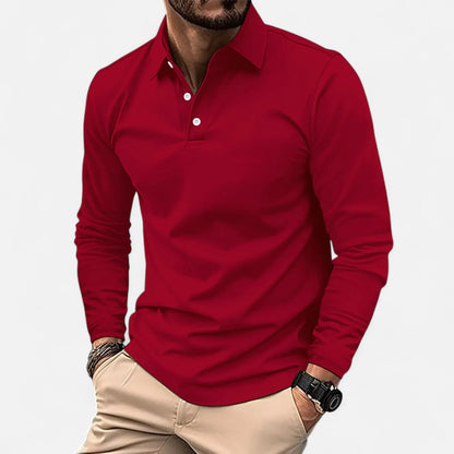 Old Monarchy | Men's Long Sleeve Polo Shirt – Smart-Casual Staple, Refined Everyday Comfort