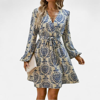 Old Monarchy | Women's Boho Floral Mini Dress – Free-Spirited Charm, Effortless Summer Style