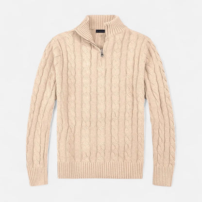 Old Monarchy | Men’s Merino Half Zip Sweater