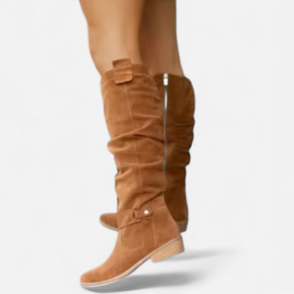 Old Monarchy | Women’s Orthopedic Suede Knee-High Boots – Therapeutic Elegance with Cushioned Arch Support