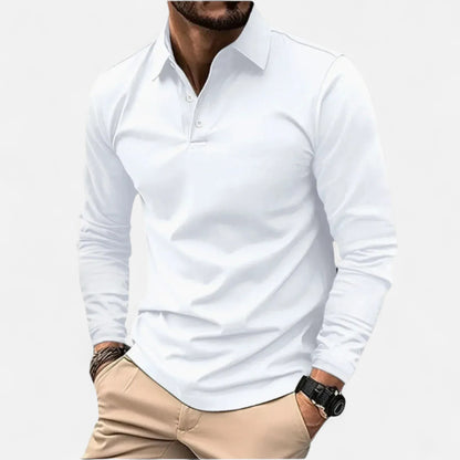 Old Monarchy | Men's Long Sleeve Polo Shirt – Smart-Casual Staple, Refined Everyday Comfort