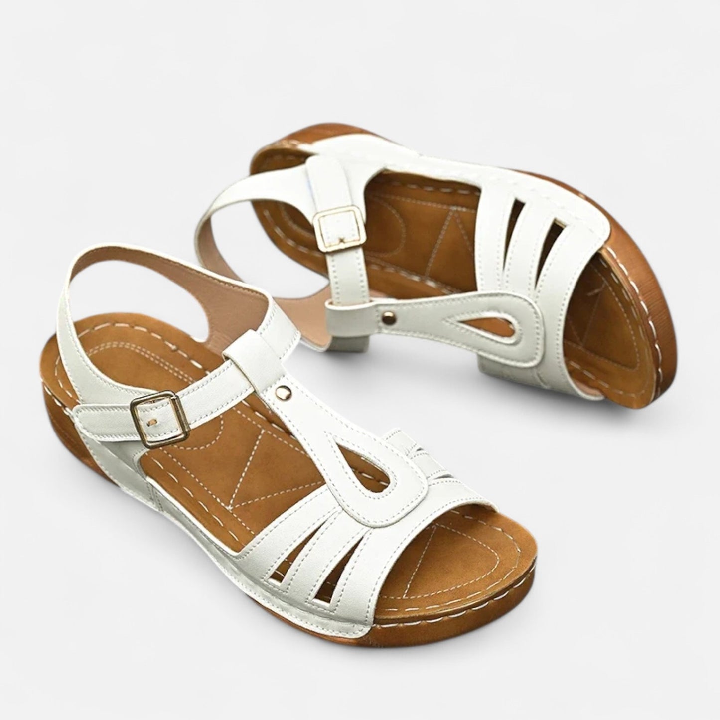 Old Monarchy | Women’s Orthopaedic Closed-Toe Sandals – Corrective Arch Support, Adjustable Comfort for Everyday Stability