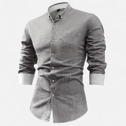 Old Monarchy | Men’s Vintage Cotton Shirt – Timeless Utility, Everyday Refinement in a Classic Fit