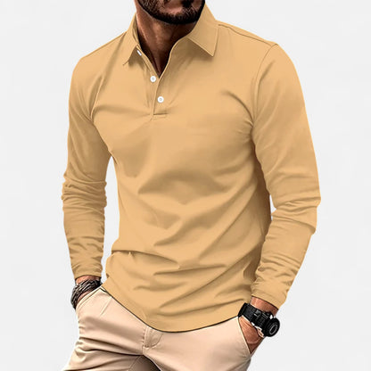 Old Monarchy | Men's Long Sleeve Polo Shirt – Smart-Casual Staple, Refined Everyday Comfort