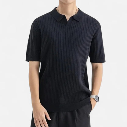 Old Monarchy | Men’s Silk Polo Shirt – Breathable Short Sleeve for Summer Elegance