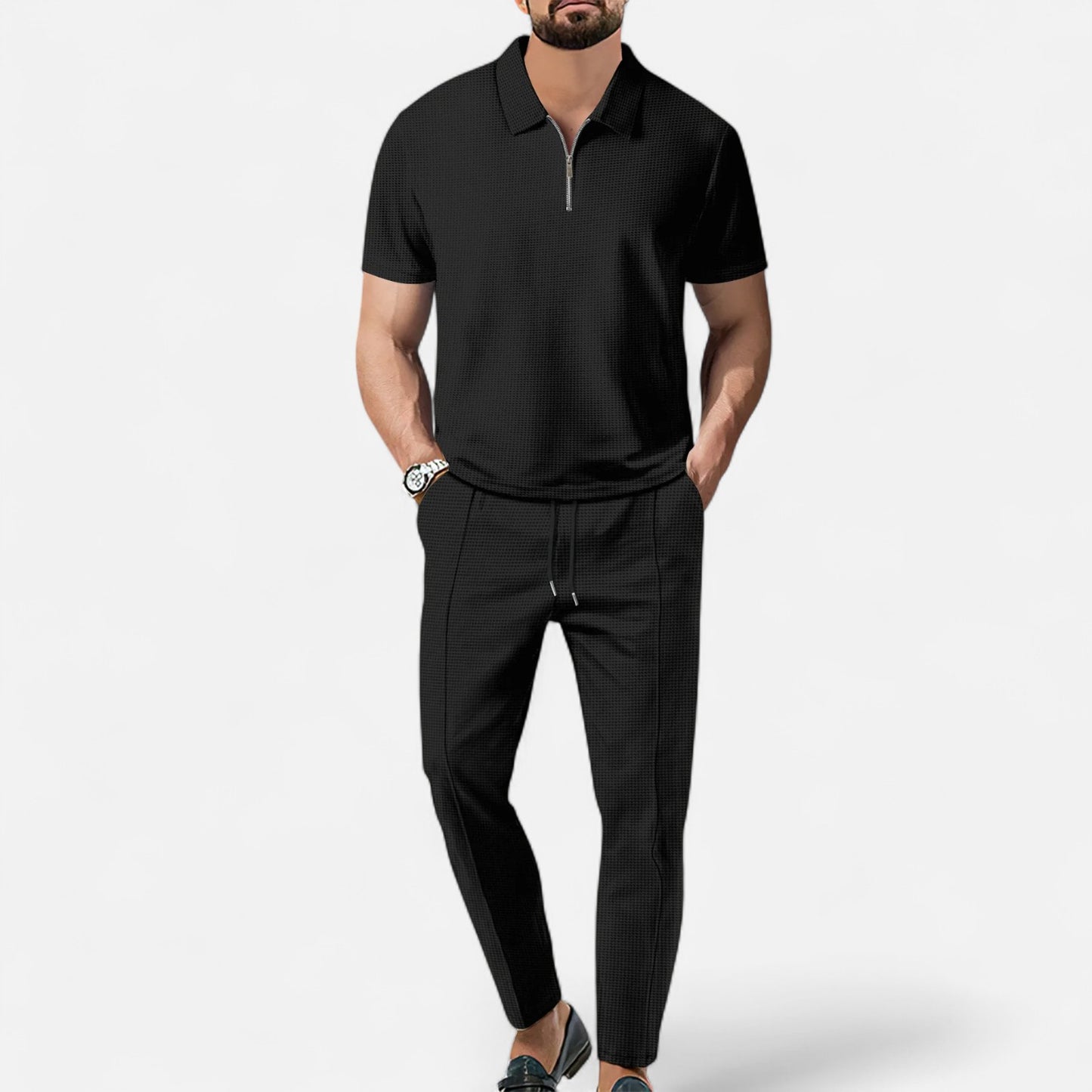 Old Monarchy | Men’s Polo Shirt & Trouser Set – Contemporary Smart-Casual, Breathable Design for Modern Living
