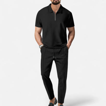 Old Monarchy | Men’s Polo Shirt & Trouser Set – Contemporary Smart-Casual, Breathable Design for Modern Living