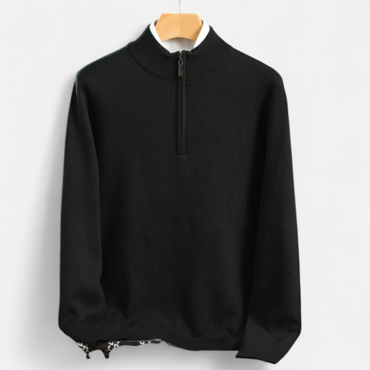 Old Monarchy | Men’s Merino Wool Half Zip Sweater