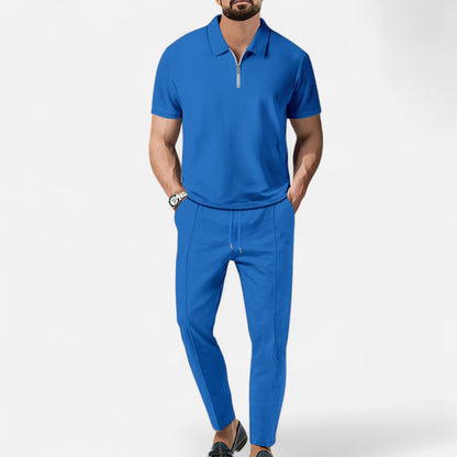 Old Monarchy | Men’s Polo Shirt & Trouser Set – Contemporary Smart-Casual, Breathable Design for Modern Living