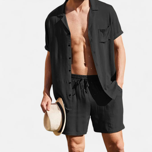 Old Monarchy | Men’s Linen Two-Piece Set – Premium Lightweight Co-Ord for Refined Casual & Leisure Wear