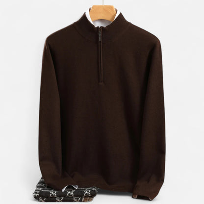 Old Monarchy | Men’s Merino Wool Half Zip Sweater