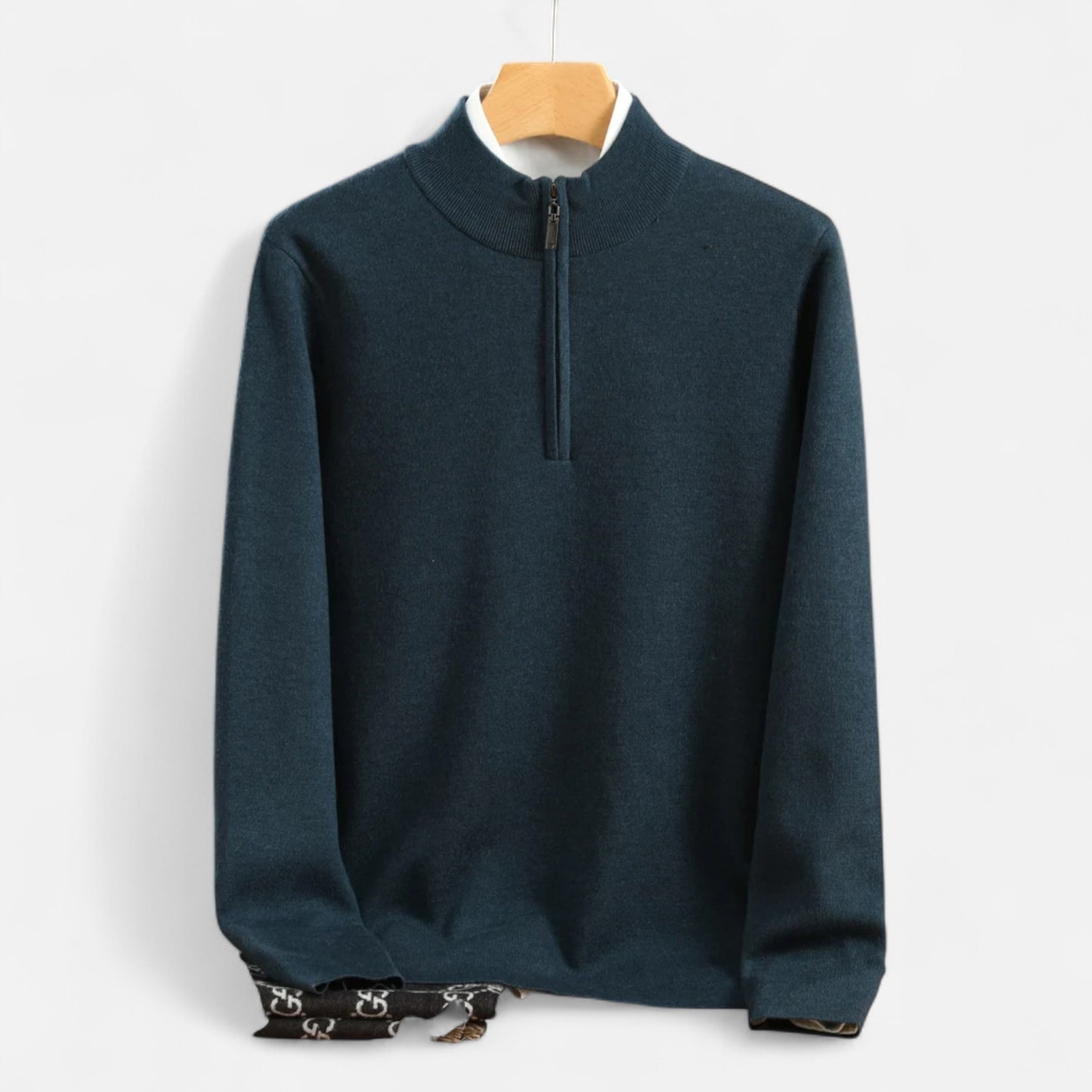 Old Monarchy | Men’s Merino Wool Half Zip Sweater