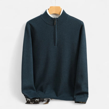 Old Monarchy | Men’s Merino Wool Half Zip Sweater