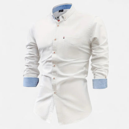 Old Monarchy | Men’s Vintage Cotton Shirt – Timeless Utility, Everyday Refinement in a Classic Fit