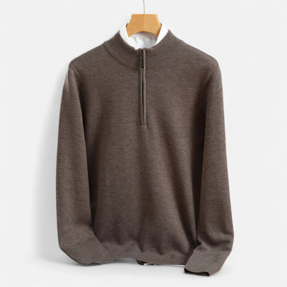 Old Monarchy | Men’s Merino Wool Half Zip Sweater