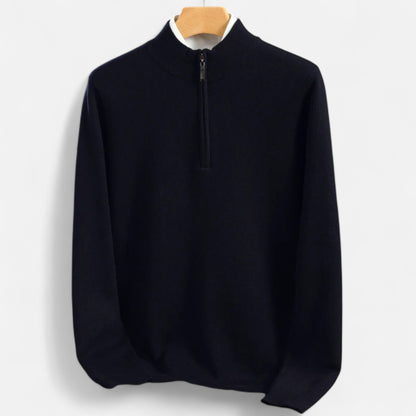 Old Monarchy | Men’s Merino Wool Half Zip Sweater