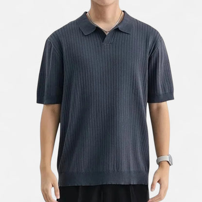 Old Monarchy | Men’s Silk Polo Shirt – Breathable Short Sleeve for Summer Elegance