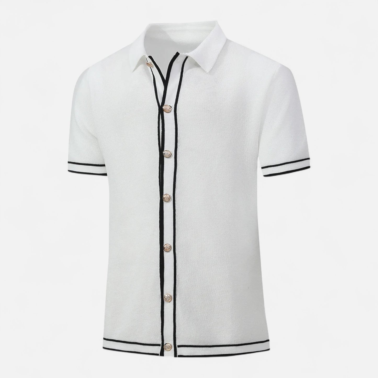 Old Monarchy | Men's Retro Knit Striped Polo