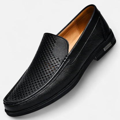 Old Monarchy | Men’s Leather Slip-On Loafers – Elegant Formal Shoes for Office & Wedding