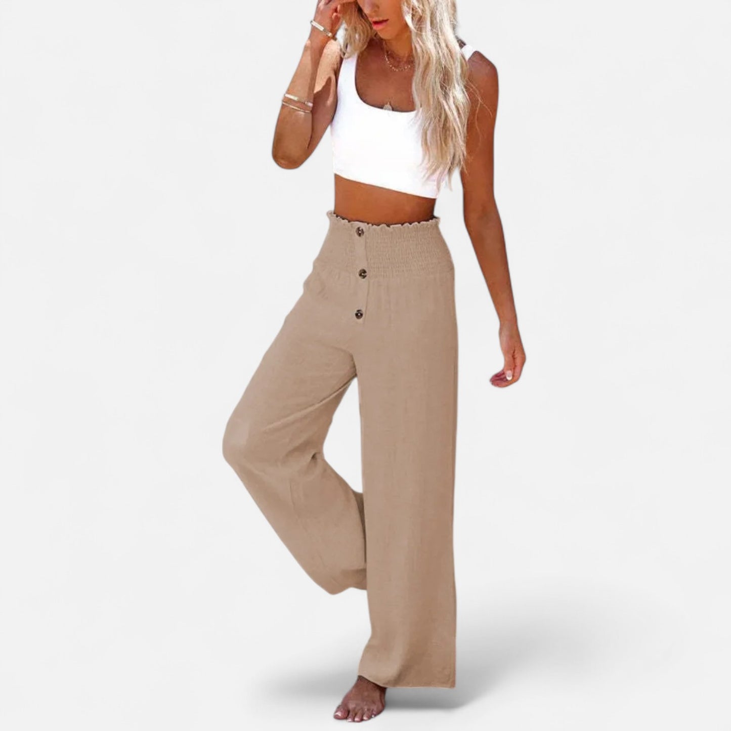 Old Monarchy | Women’s Linen Trousers – Summer Lightness, Timeless Structure