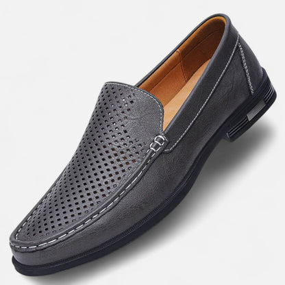 Old Monarchy | Men’s Leather Slip-On Loafers – Elegant Formal Shoes for Office & Wedding