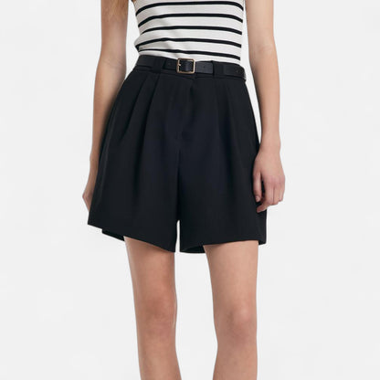 Old Monarchy | Women’s High-Waisted Cotton Shorts – Tailored Comfort for Office & Summer Elegance