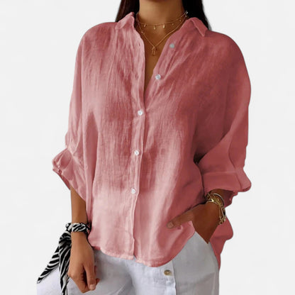 Old Monarchy | Women's Summer Linen Shirt – Effortless Grace, Breathable Elegance