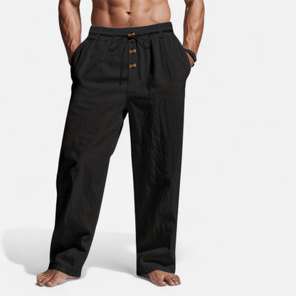 Old Monarchy | Men’s Linen Drawstring Trousers – Breathable Summer Comfort, Effortless Casual Style
