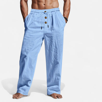 Old Monarchy | Men’s Linen Drawstring Trousers – Breathable Summer Comfort, Effortless Casual Style