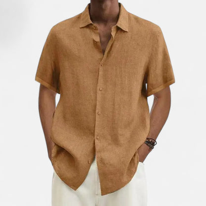 Old Monarchy | Men’s Cotton-Linen Summer Shirt – Lightweight Breathability, Timeless Warm-Weather Style
