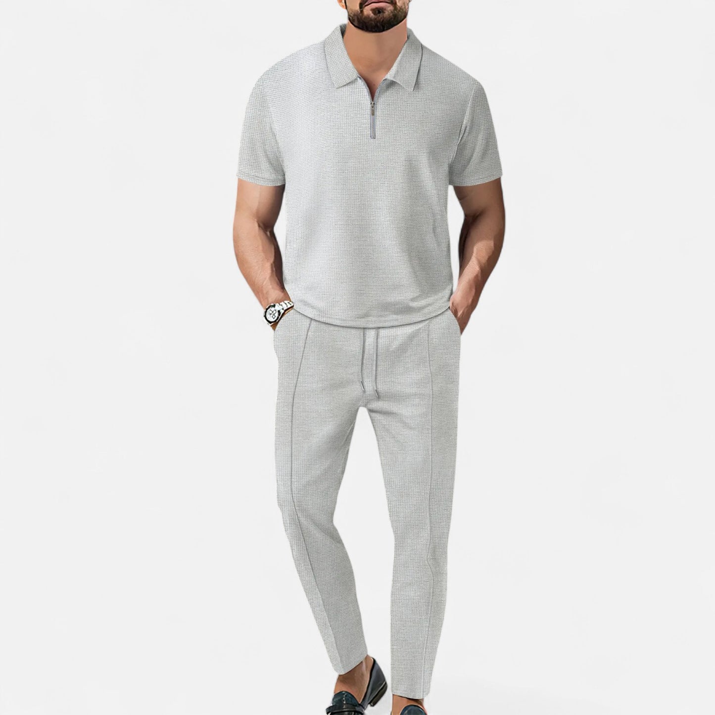 Old Monarchy | Men’s Polo Shirt & Trouser Set – Contemporary Smart-Casual, Breathable Design for Modern Living