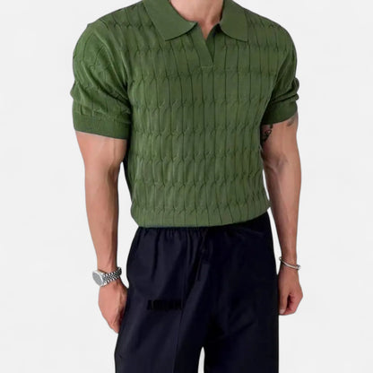 Old Monarchy | Men’s Striped Crew Neck T-Shirt – Timeless Simplicity, Everyday Comfort