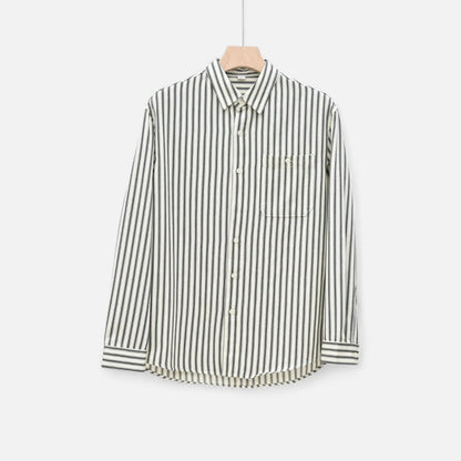 Old Monarchy | Men’s Striped Dress Shirt – Classic Fit, Long Sleeve Refinement for Timeless Formal Elegance