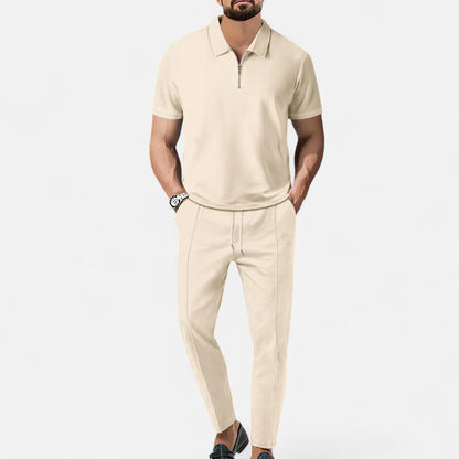 Old Monarchy | Men’s Polo Shirt & Trouser Set – Contemporary Smart-Casual, Breathable Design for Modern Living