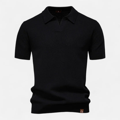 Old Monarchy | Men’s Knit Polo Shirt – Elegant Comfort for Leisure & Business