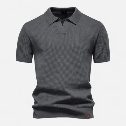 Old Monarchy | Men’s Knit Polo Shirt – Elegant Comfort for Leisure & Business