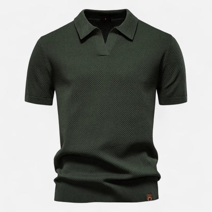 Old Monarchy | Men’s Knit Polo Shirt – Elegant Comfort for Leisure & Business