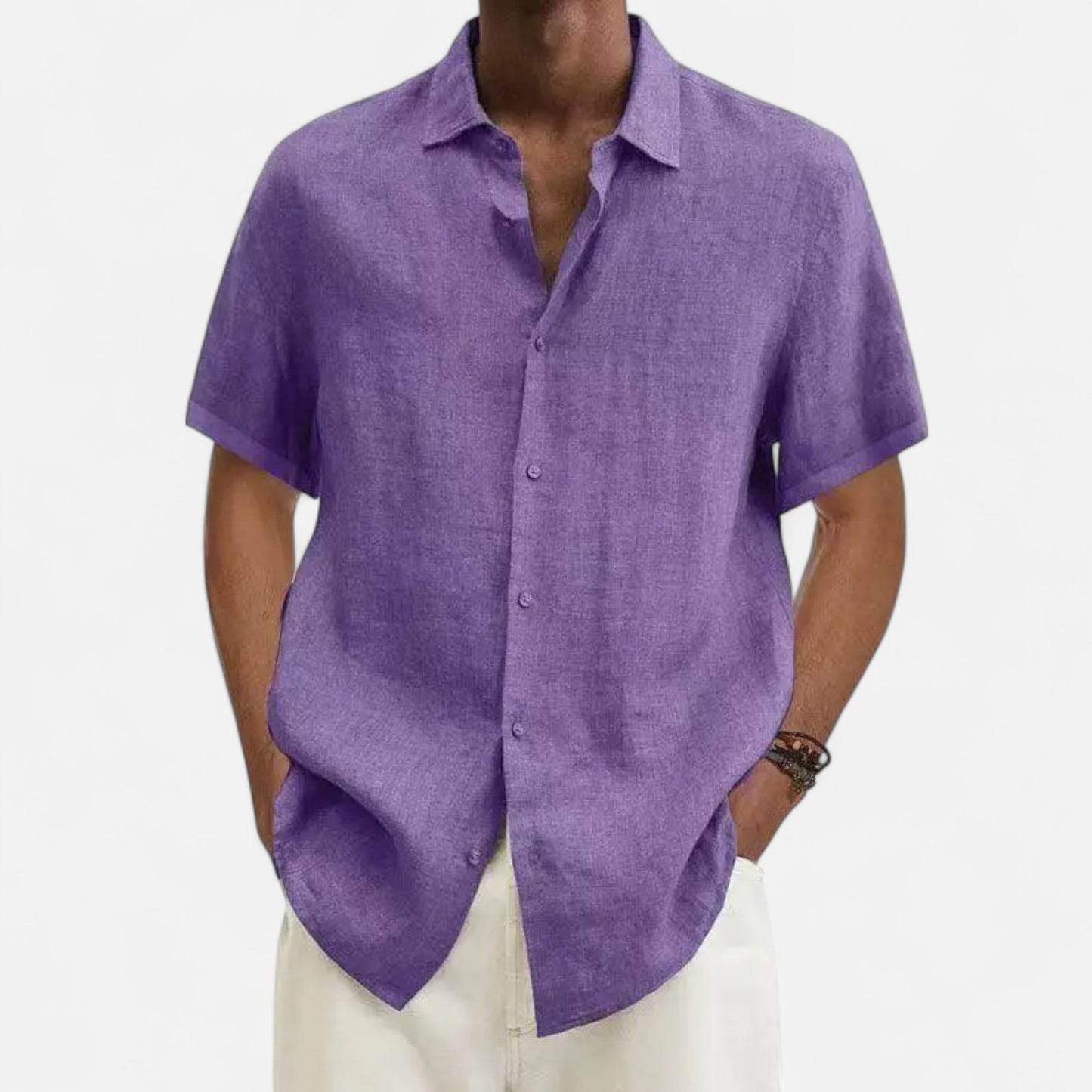 Old Monarchy | Men’s Cotton-Linen Summer Shirt – Lightweight Breathability, Timeless Warm-Weather Style