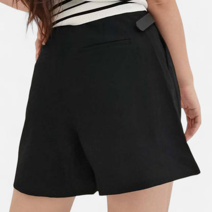 Old Monarchy | Women’s High-Waisted Cotton Shorts – Tailored Comfort for Office & Summer Elegance