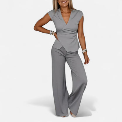 Old Monarchy | Women's Summer Co-ord Set – Tailored Ease, Modern Refinement
